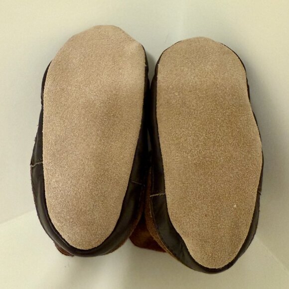 Robeez Infants Leather Ankle Booties 12-18 months - Picture 2 of 2
